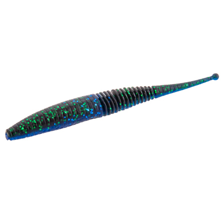 WIGGLY WORM 7,5CM BLUE BLACK